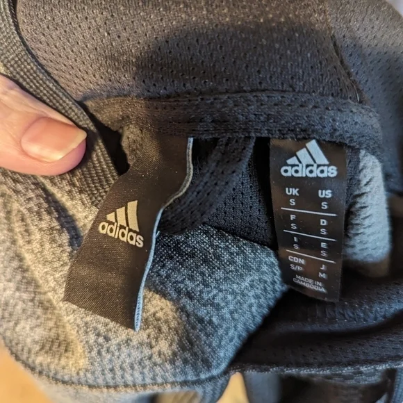 Adidas light black grey long sleeve hoodie - Picture 3 of 4